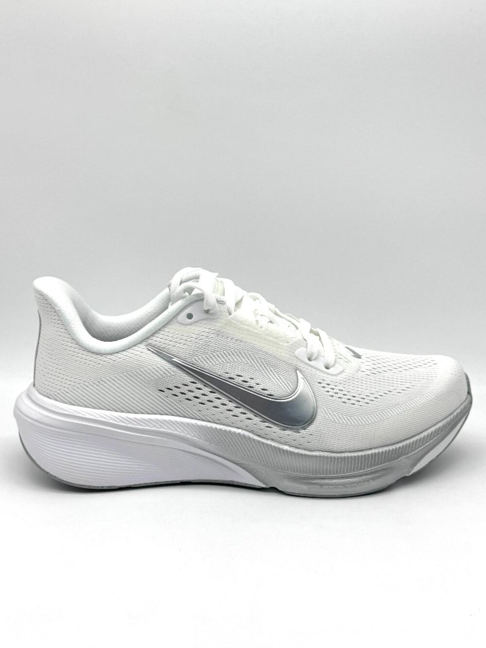 Nike Womens Pegasus 42 White Metallic Silver Shoes Sz 6 New Running IB1881-102